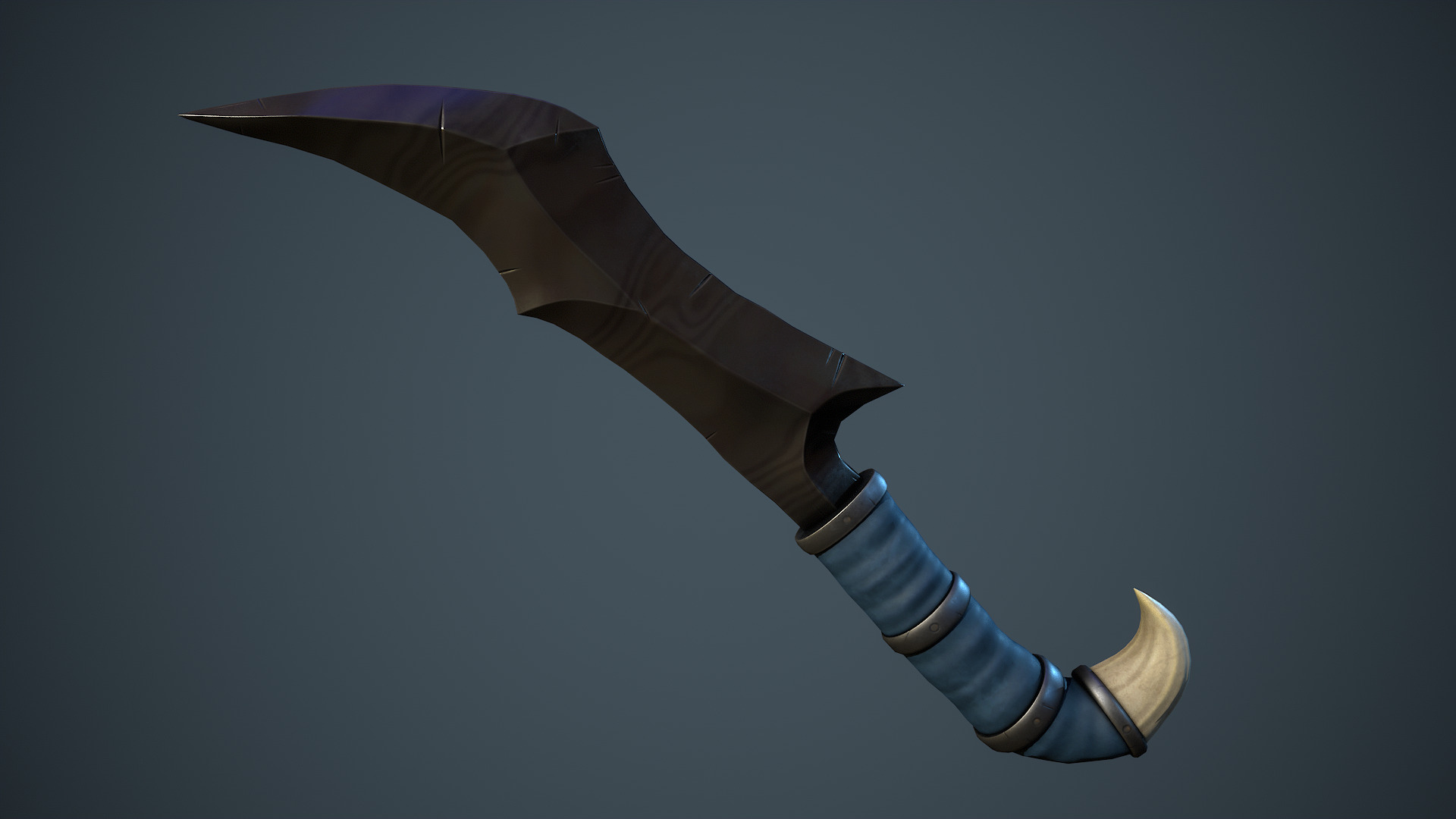 Stylized Fantasy Weapons - Daggers Low-poly 3D model_22