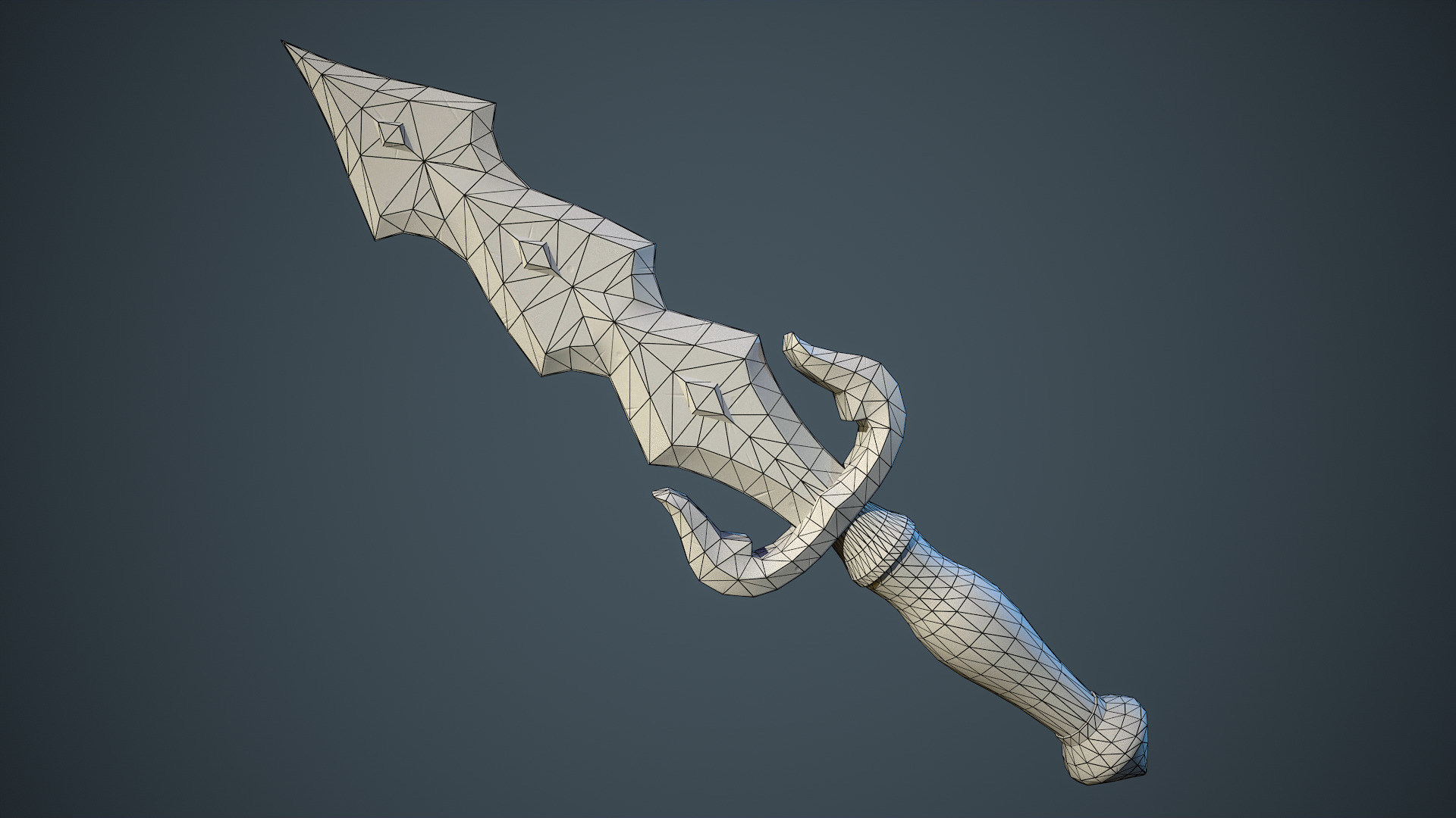 Stylized Fantasy Weapons - Daggers Low-poly 3D model_13