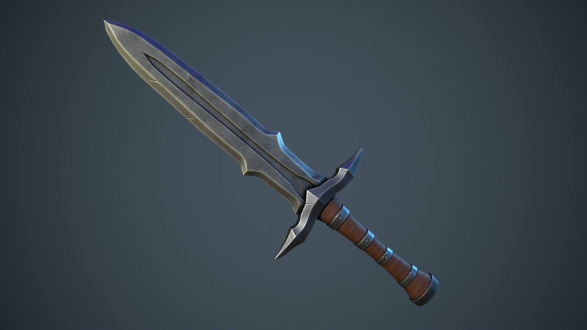 Stylized Fantasy Weapons - Daggers Low-poly 3D model_2