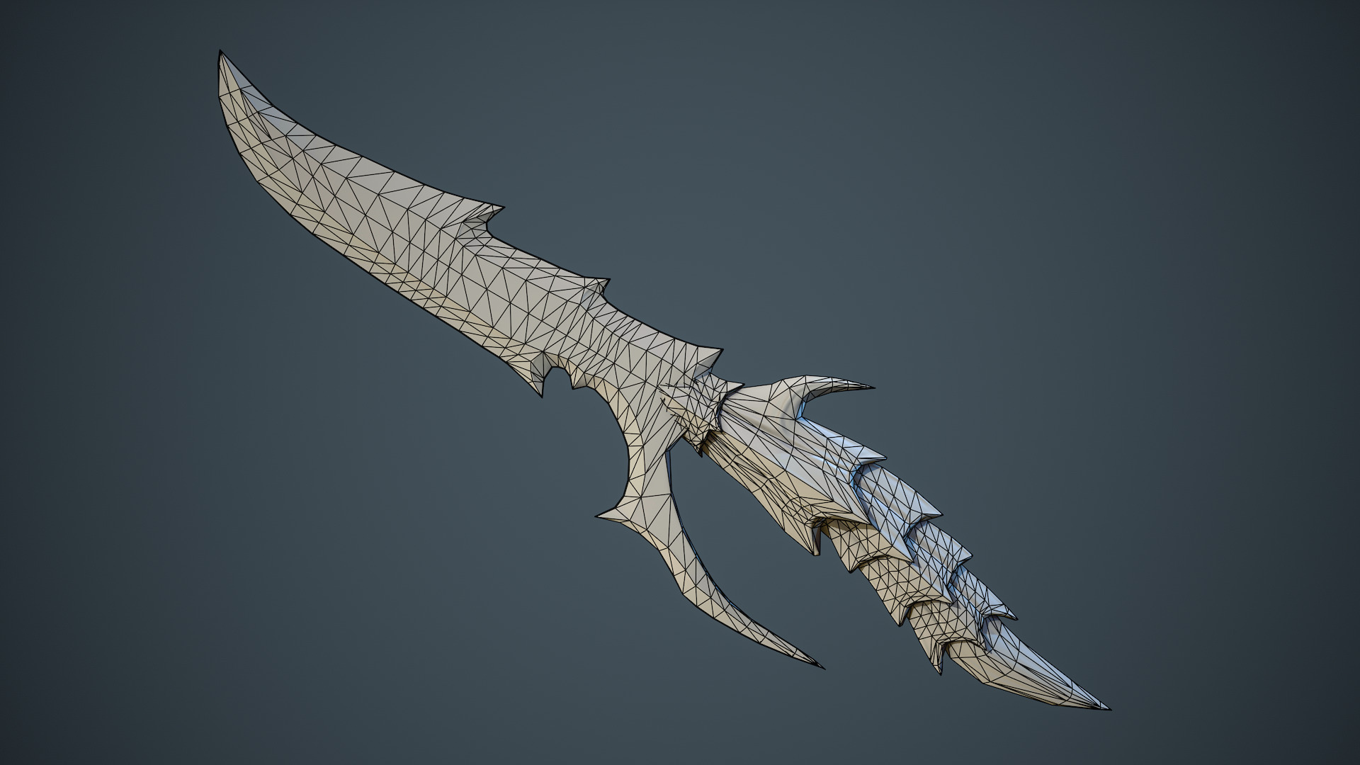 Stylized Fantasy Weapons - Daggers Low-poly 3D model_5