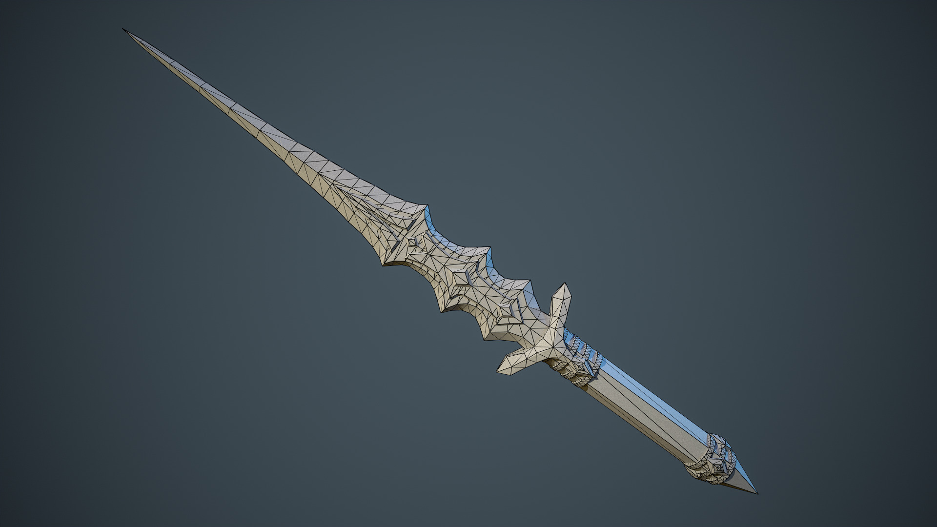 Stylized Fantasy Weapons - Daggers Low-poly 3D model_7