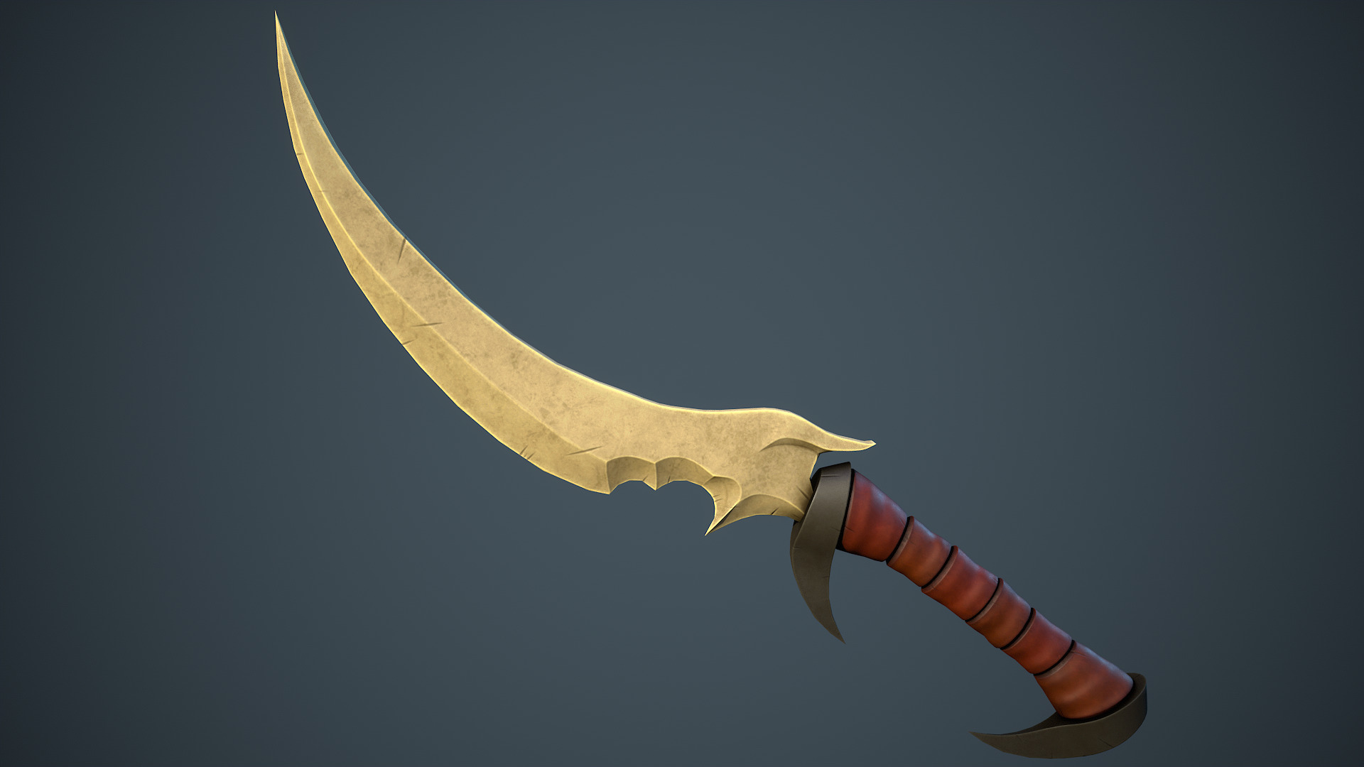 Stylized Fantasy Weapons - Daggers Low-poly 3D model_20