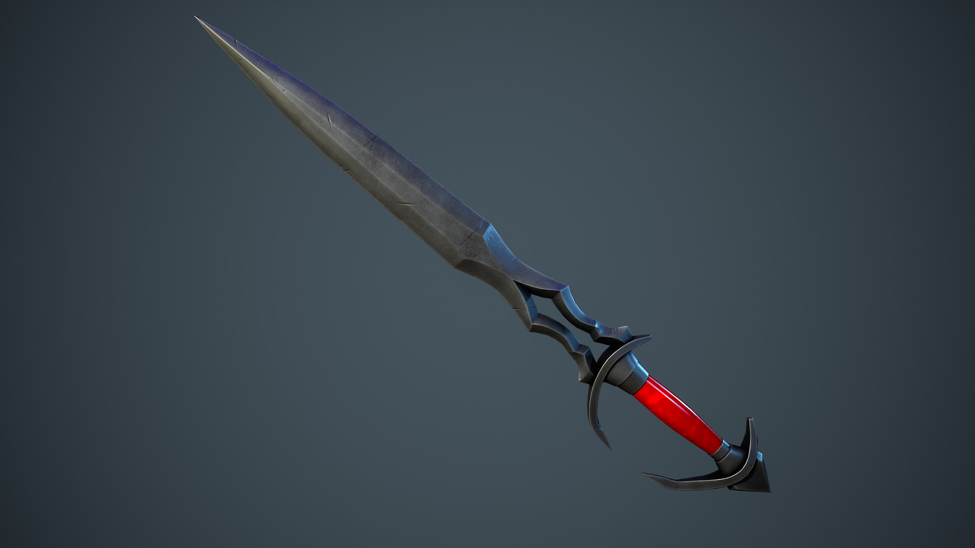 Stylized Fantasy Weapons - Daggers Low-poly 3D model_16
