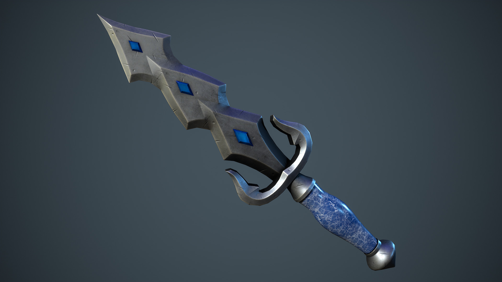 Stylized Fantasy Weapons - Daggers Low-poly 3D model_12