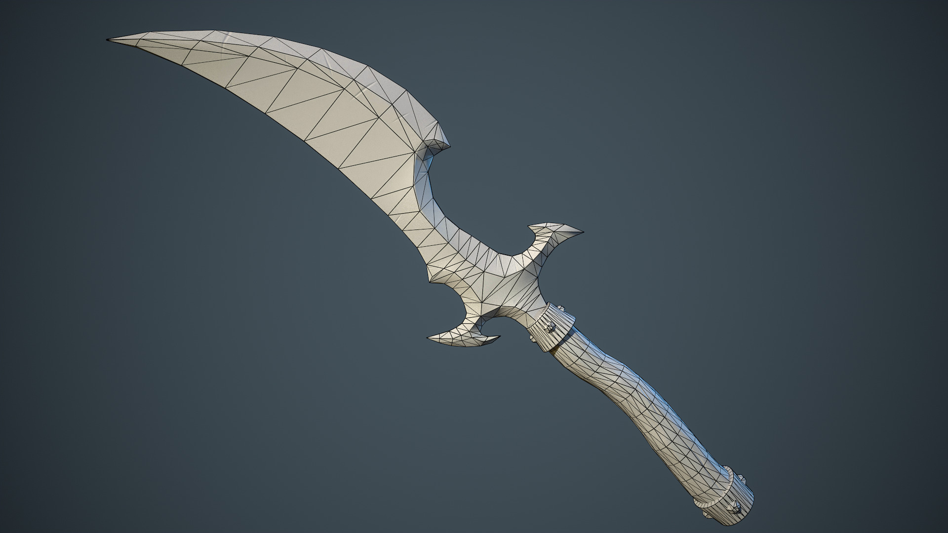 Stylized Fantasy Weapons - Daggers Low-poly 3D model_15