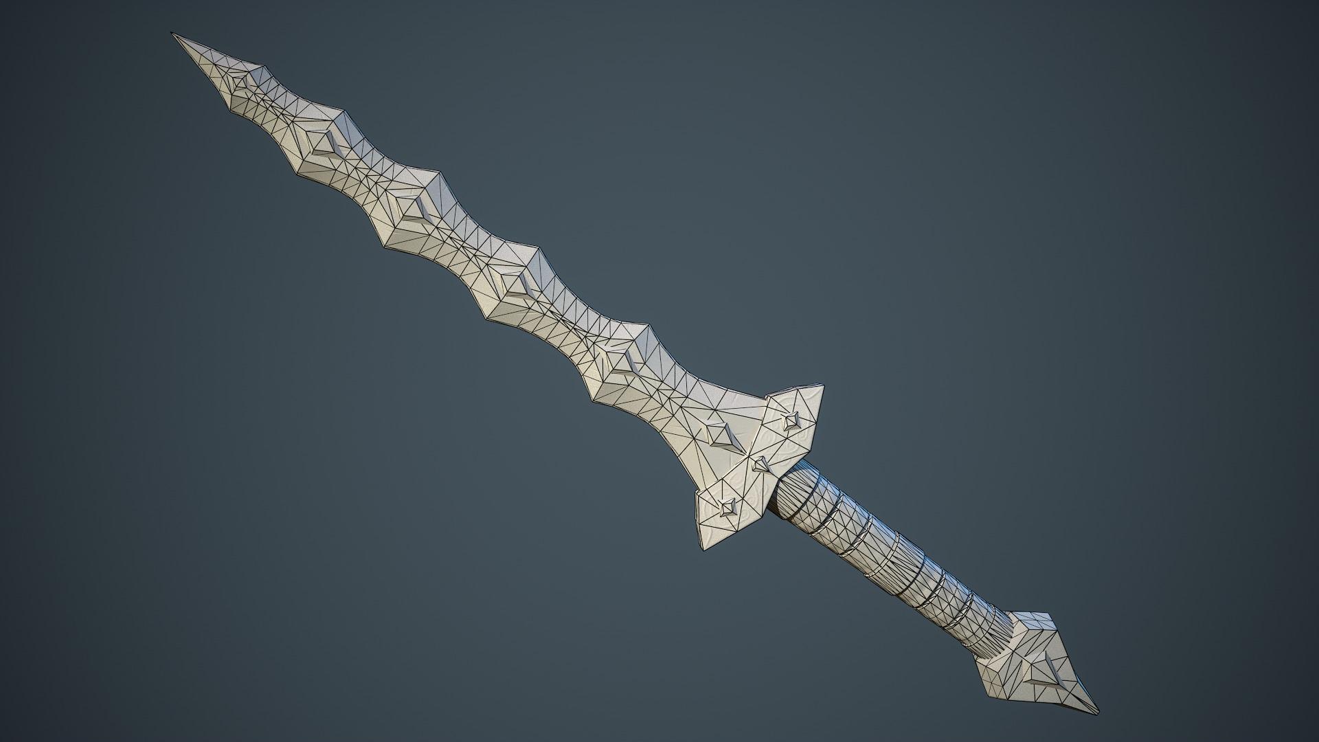 Stylized Fantasy Weapons - Daggers Low-poly 3D model_9