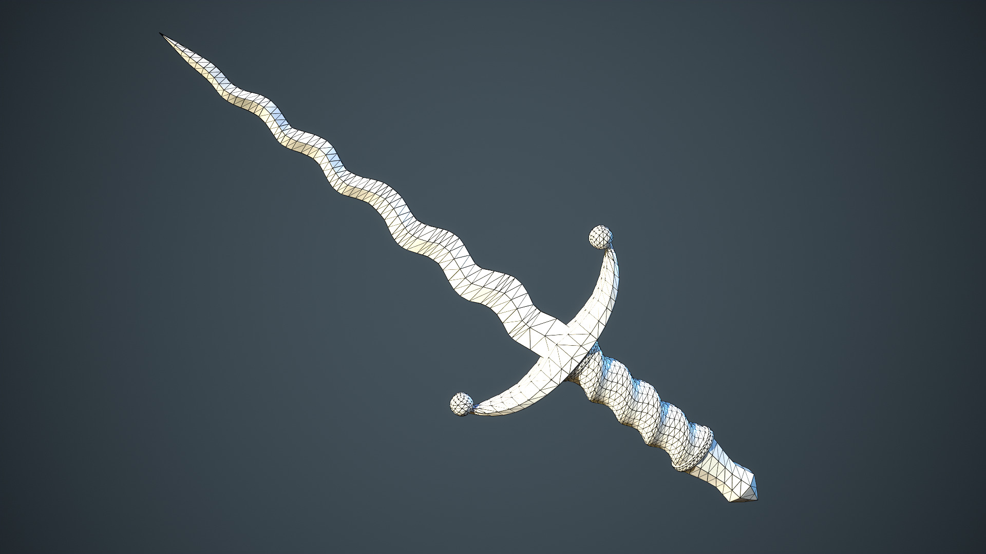 Stylized Fantasy Weapons - Daggers Low-poly 3D model_25