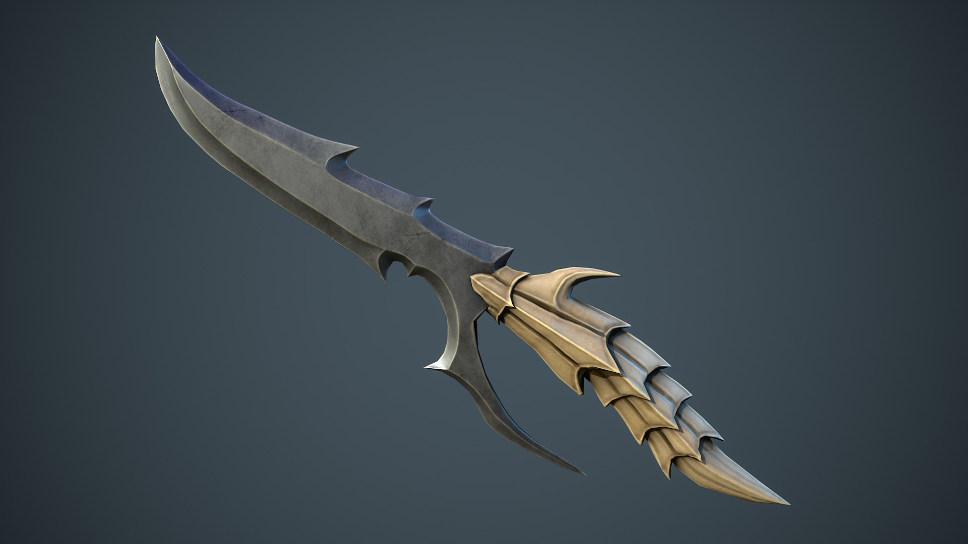 Stylized Fantasy Weapons - Daggers Low-poly 3D model_4
