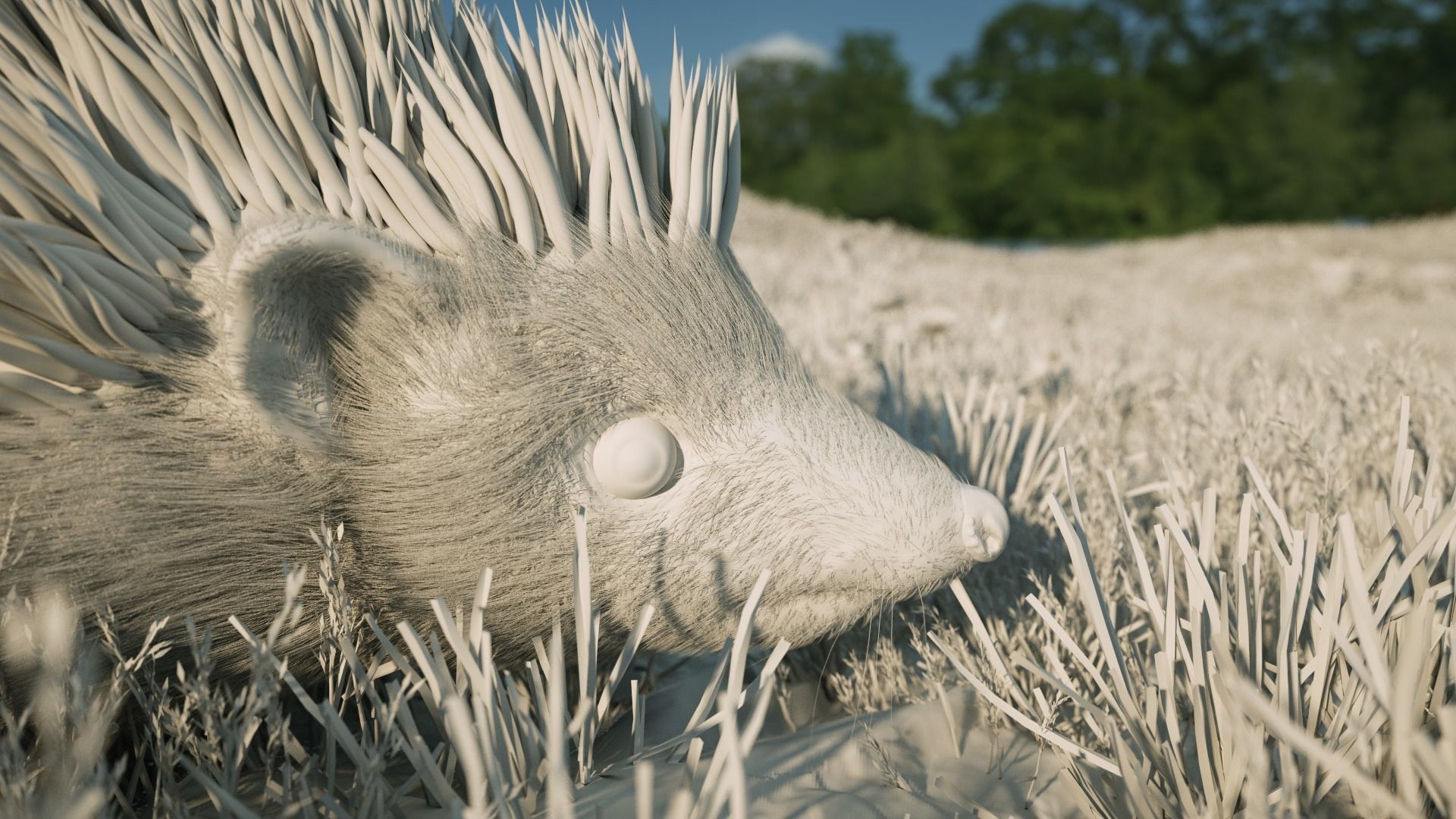 Hedgehog for Vray and Octane 3D model_8