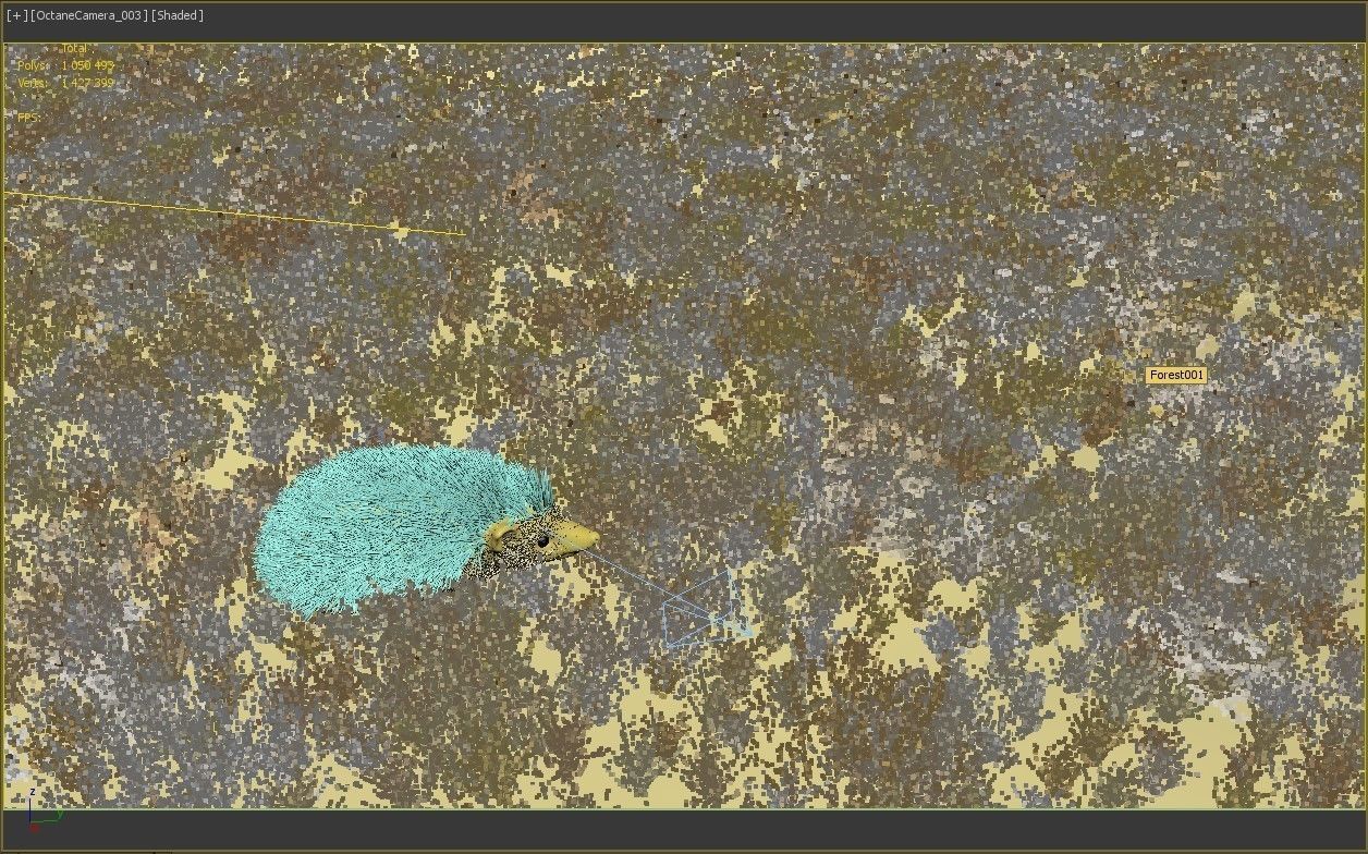 Hedgehog for Vray and Octane 3D model_11