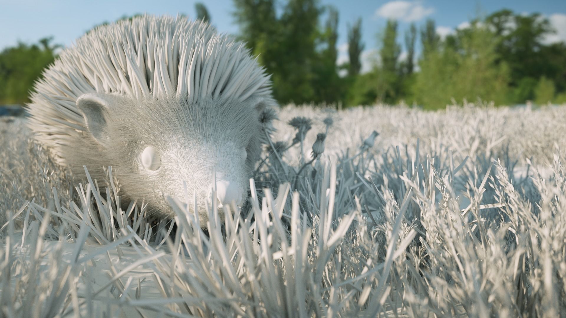 Hedgehog for Vray and Octane 3D model_9