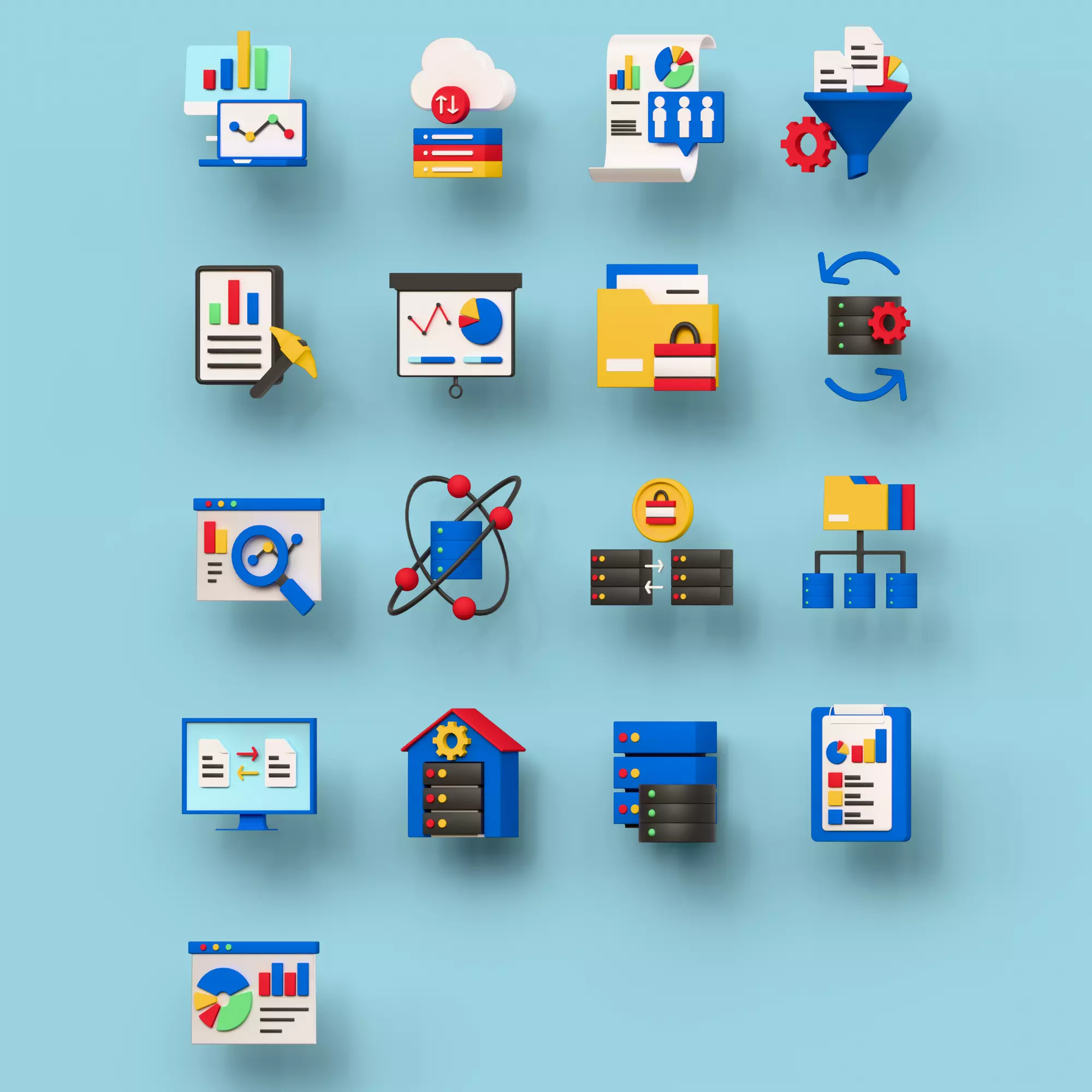 Icon Pack 3D model_0