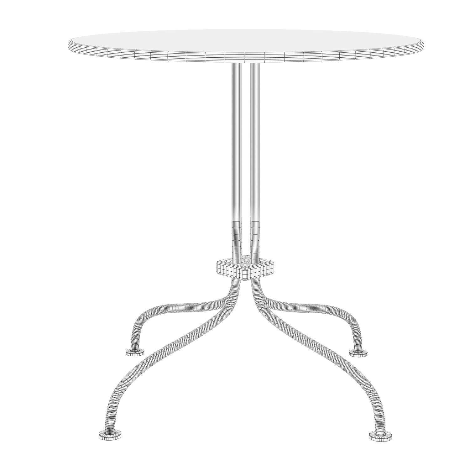 Carmel Bistro Table by Gubi 3D model_4