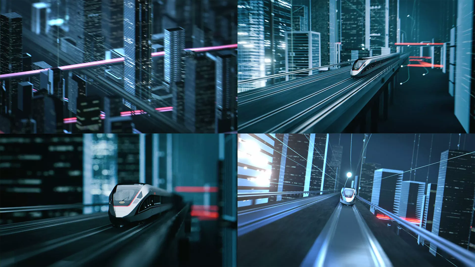 High Speed Train 3D model_0