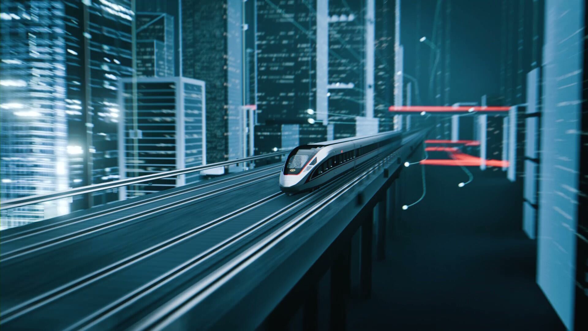 High Speed Train 3D model_7