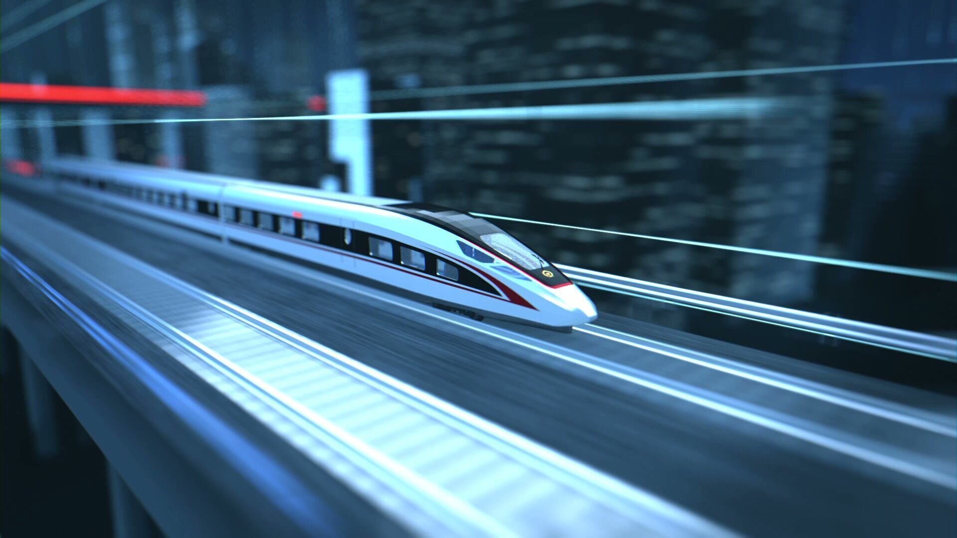 High Speed Train 3D model_9