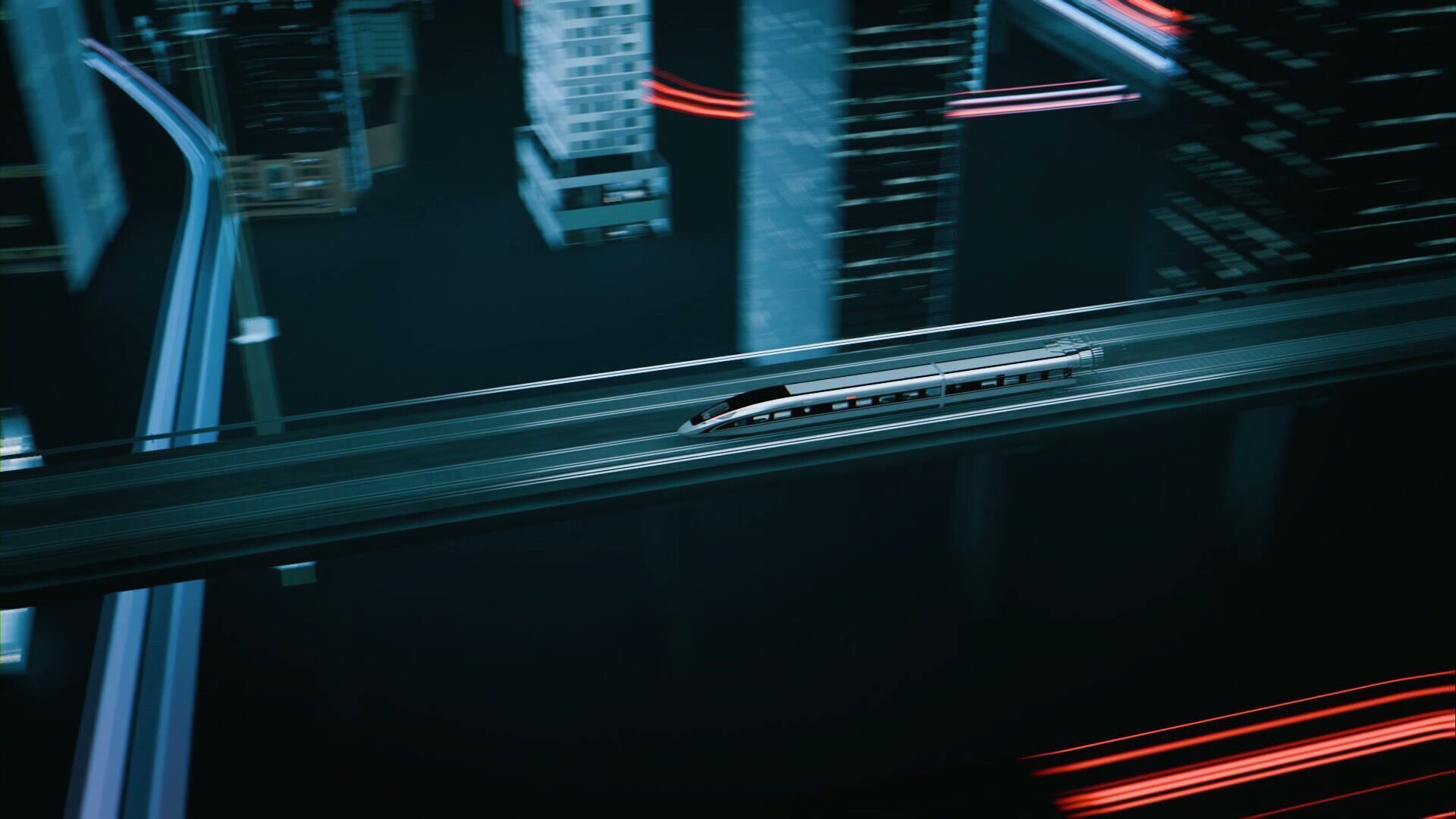 High Speed Train 3D model_6