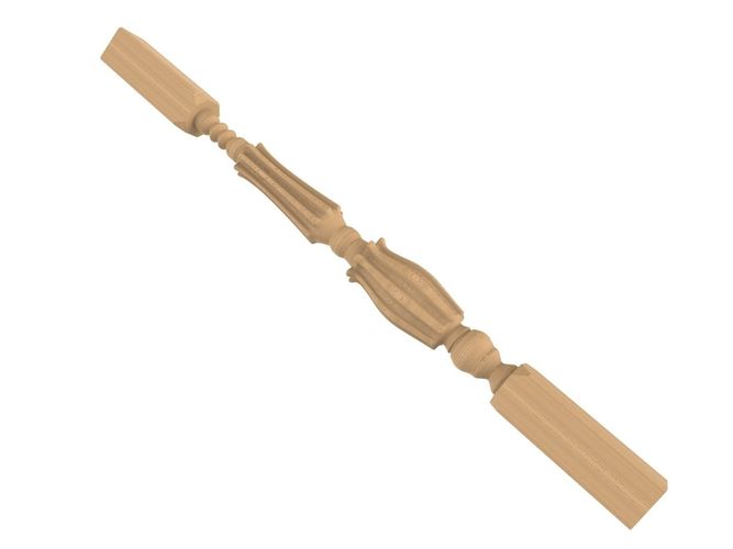 Wood baluster 3D print model