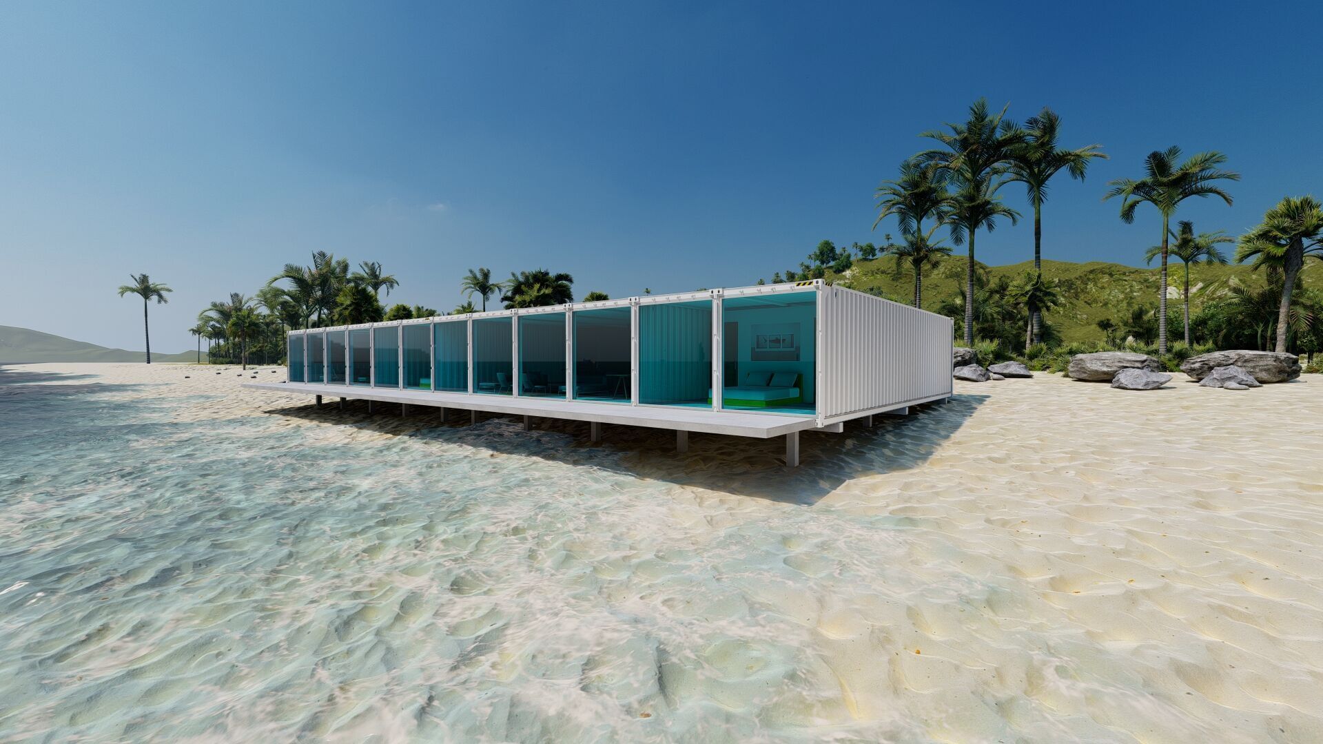 Casa Scene-villa-Temporary accommodation villa-Villa condo 3D model_2