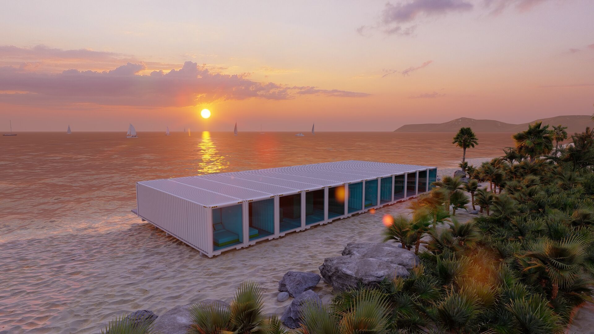Casa Scene-villa-Temporary accommodation villa-Villa condo 3D model_15