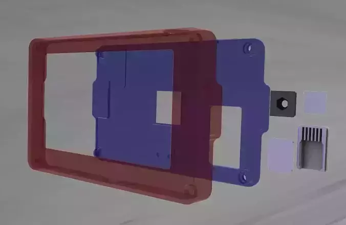 a slim housing for Nextion NX4827P043 3D print model