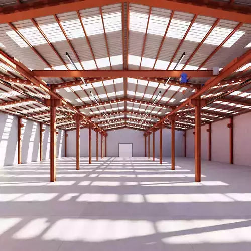 Industrial buildin with interior 2