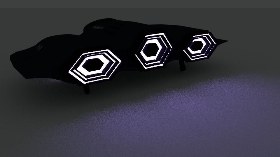 modern aircraft T-14 sci-fi Free 3D model_0