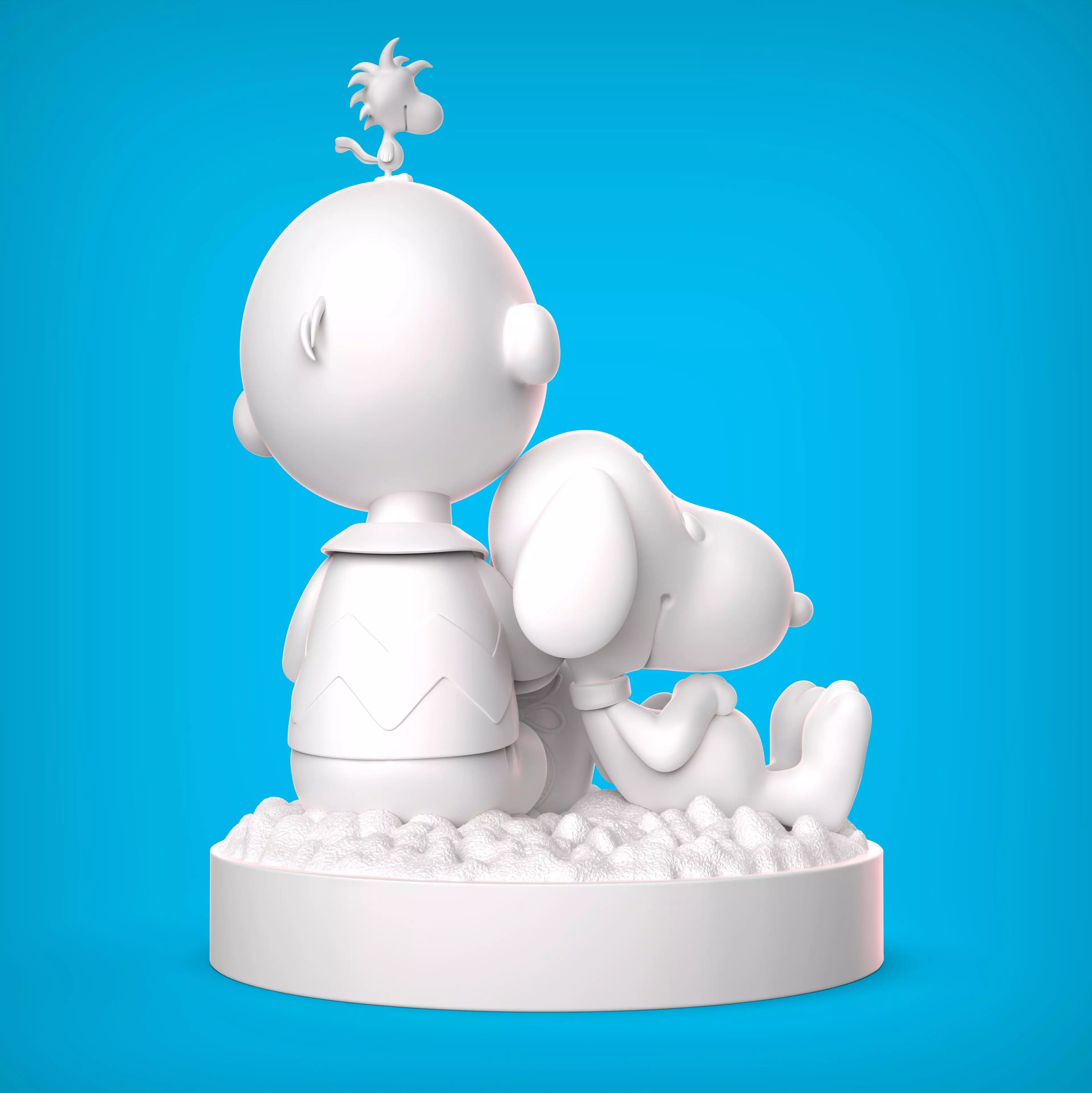 SNOOPY and CHARLIE BROWN 3D print model_4