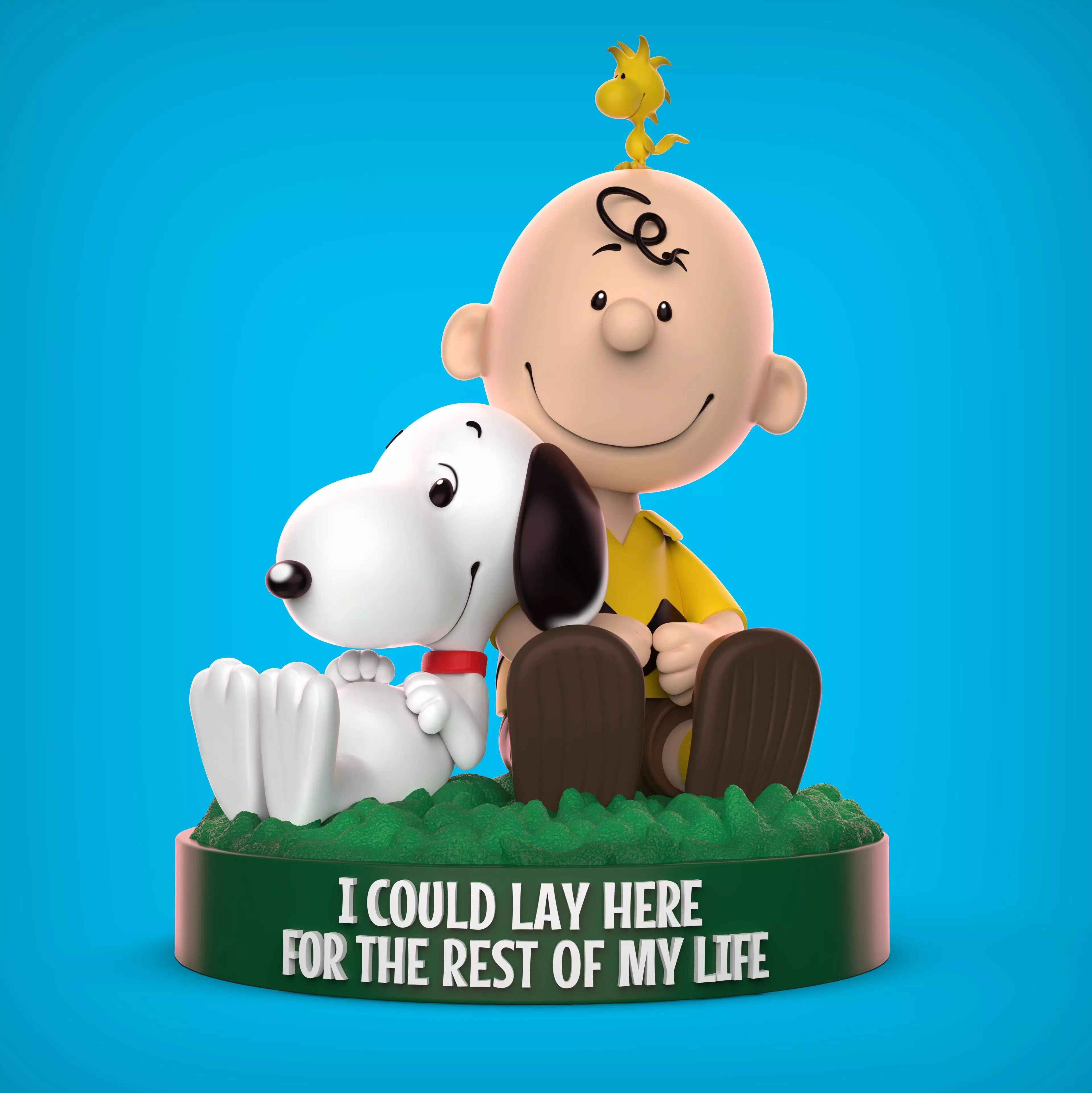 SNOOPY and CHARLIE BROWN 3D print model_1