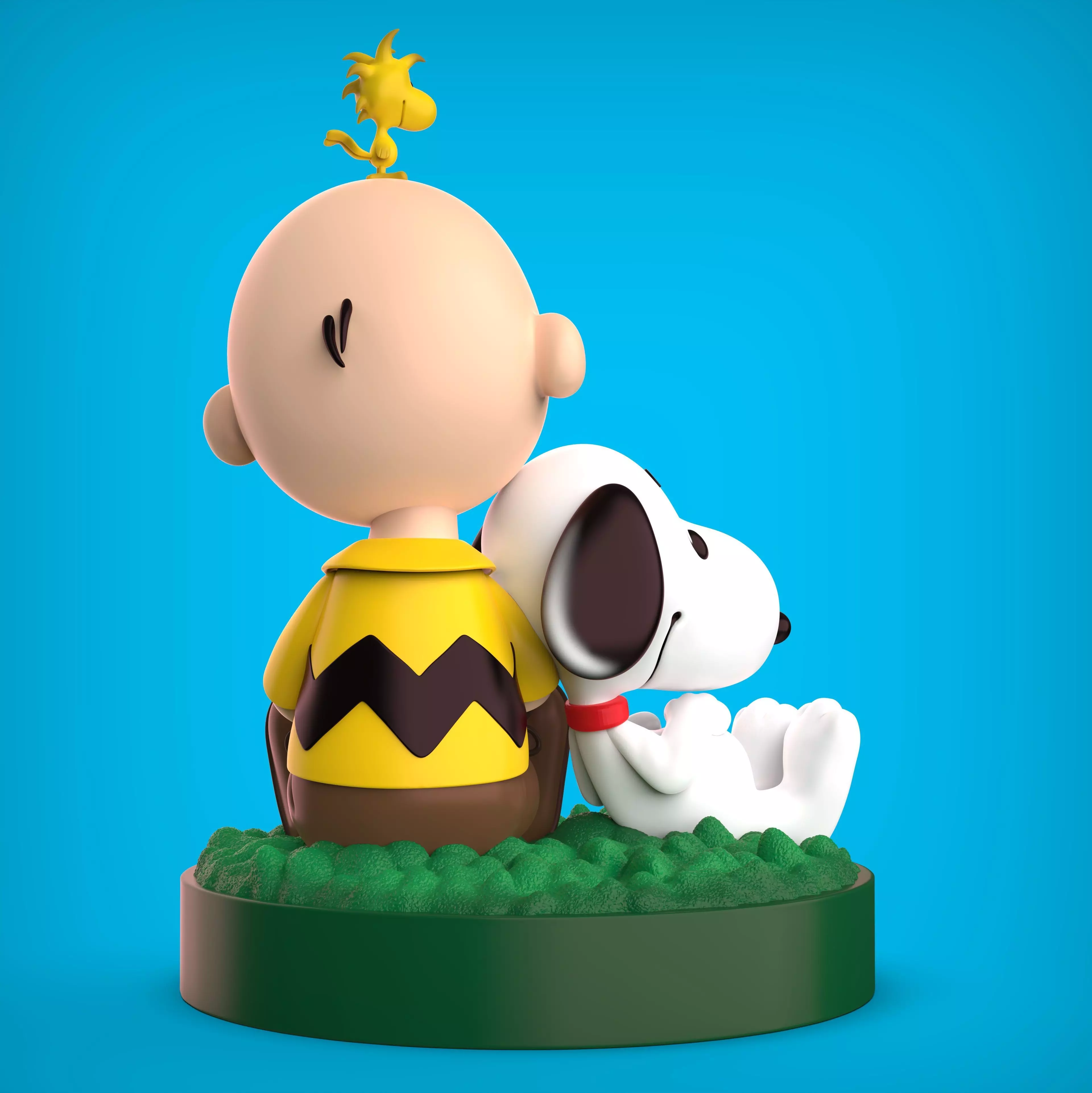 SNOOPY and CHARLIE BROWN 3D print model_5