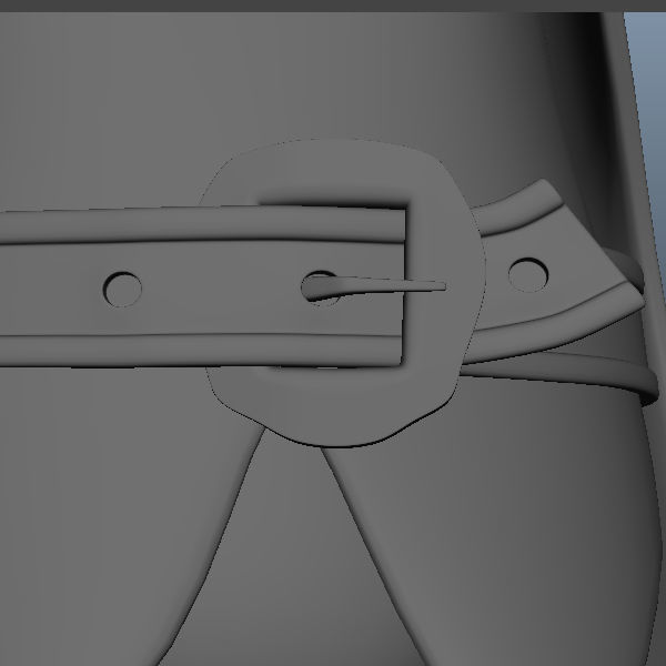 Pirate boy Cartoon Rigged  3D model_9