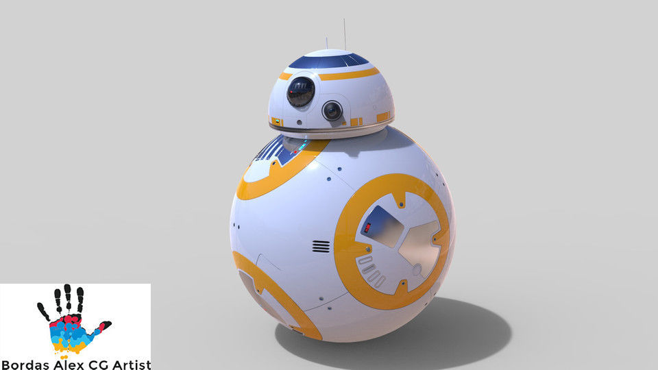 Star Wars BB8 droid 3D model 3D model_1