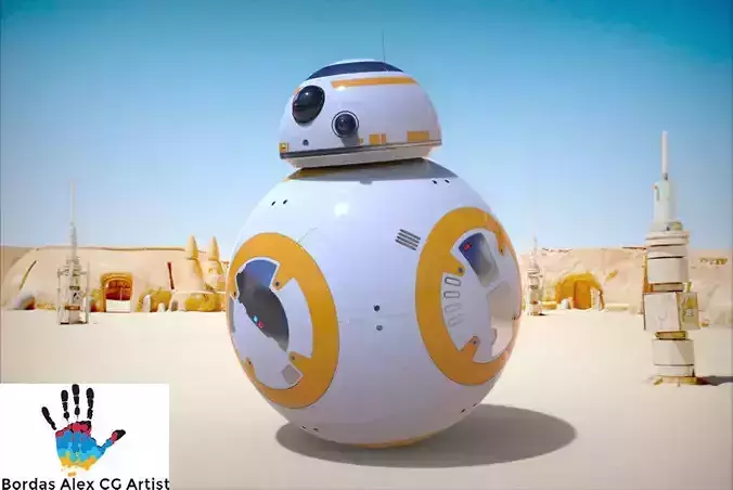 Star Wars BB8 droid 3D model 3D model