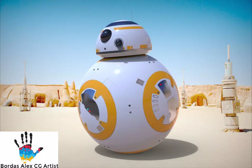 Star Wars BB8 droid 3D model 3D model_0