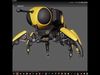 Mecha Bee Low-poly 3D model_1