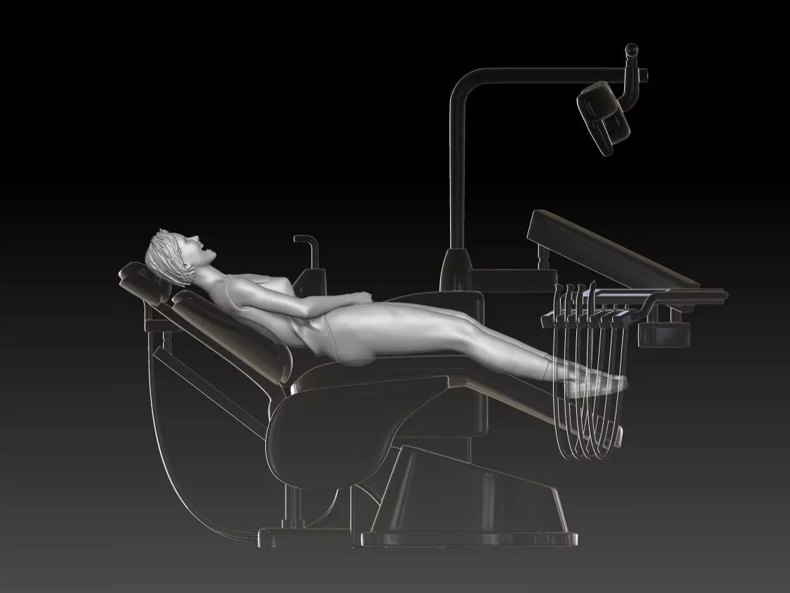 Dental Patient girl 1 3D print model