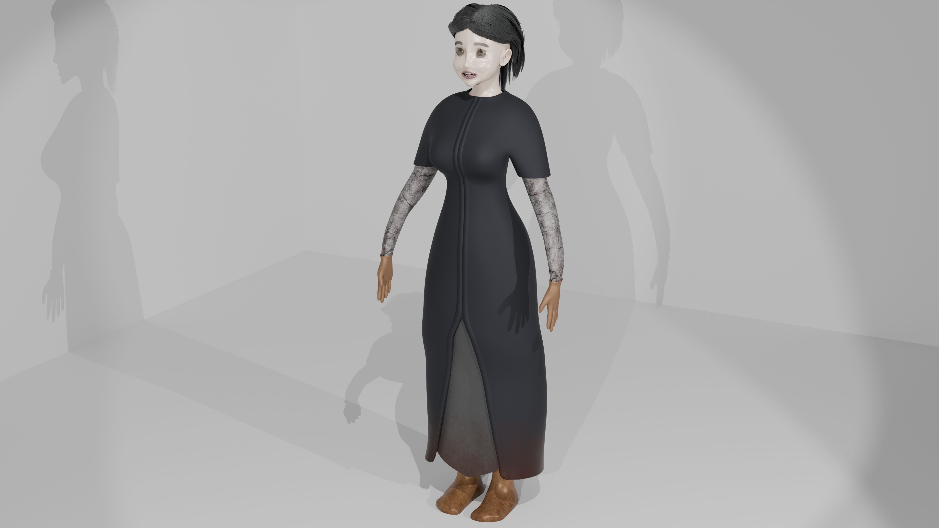 Plague Doctor 3D model_2