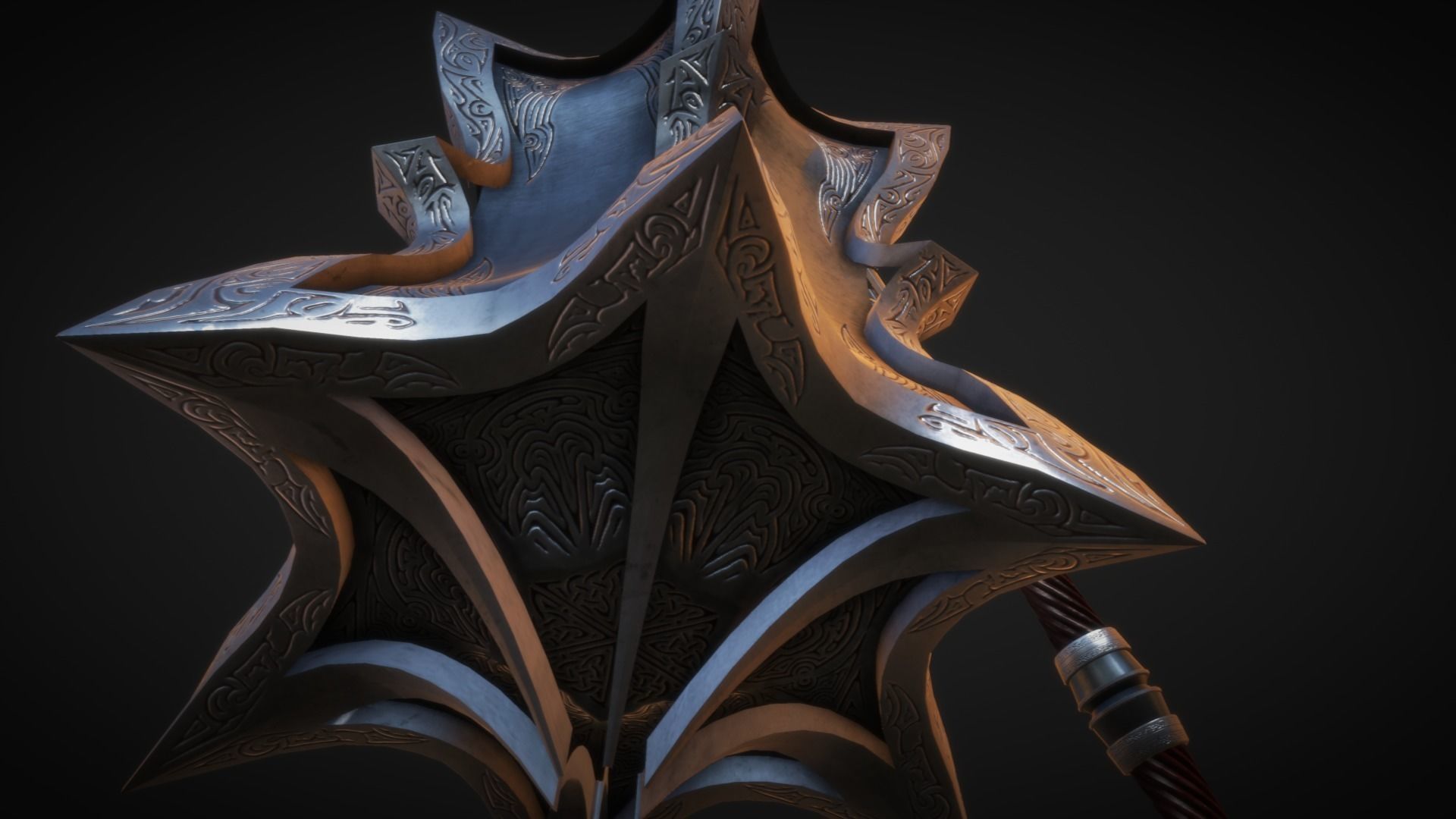ThalDaras the Sanguine Mace 3D model_2