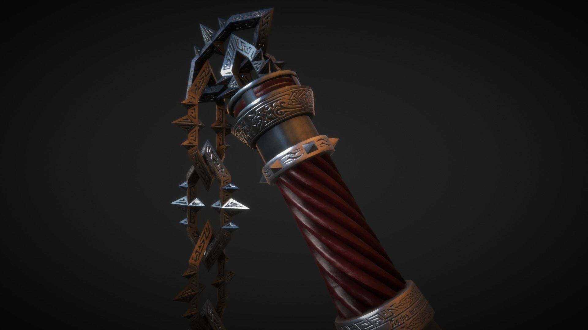 ThalDaras the Sanguine Mace 3D model_9