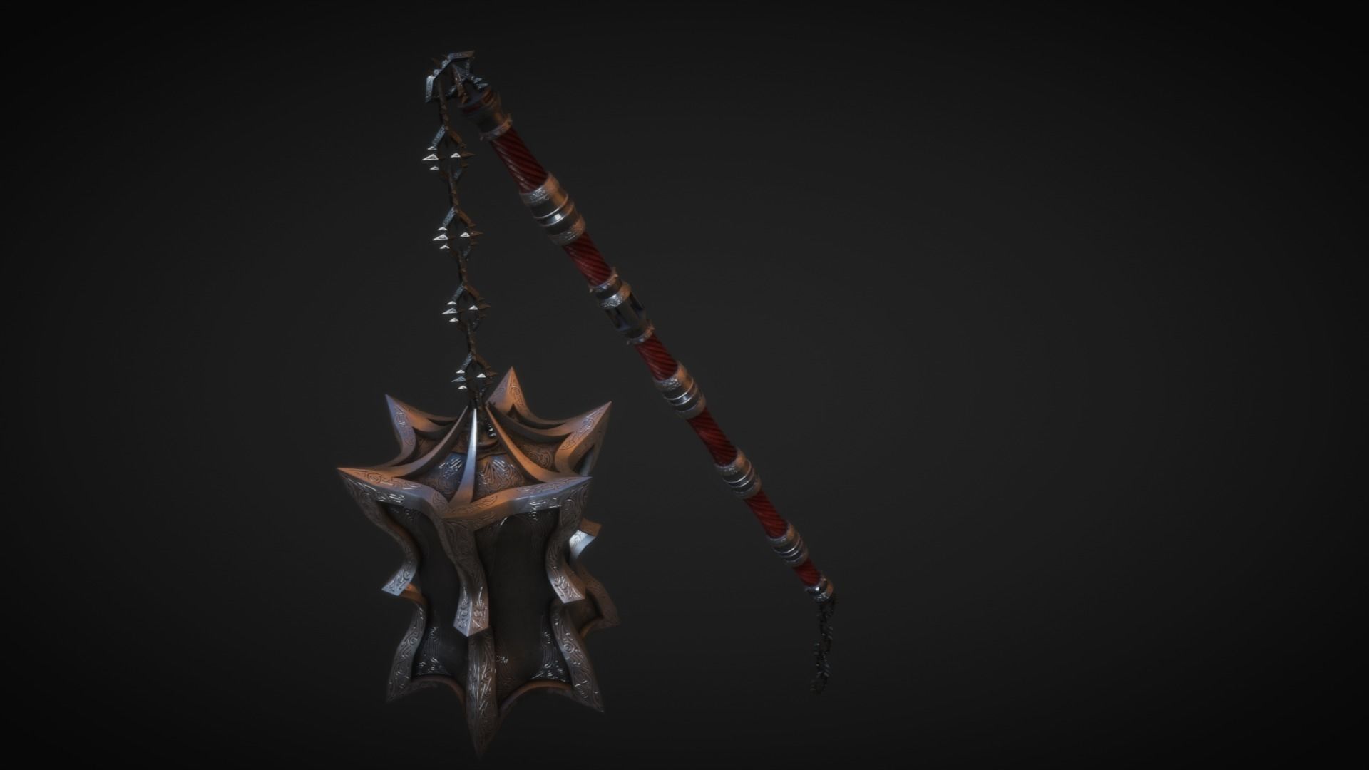 ThalDaras the Sanguine Mace 3D model_0
