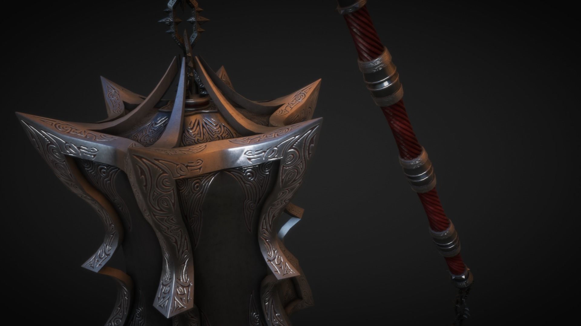 ThalDaras the Sanguine Mace 3D model_3