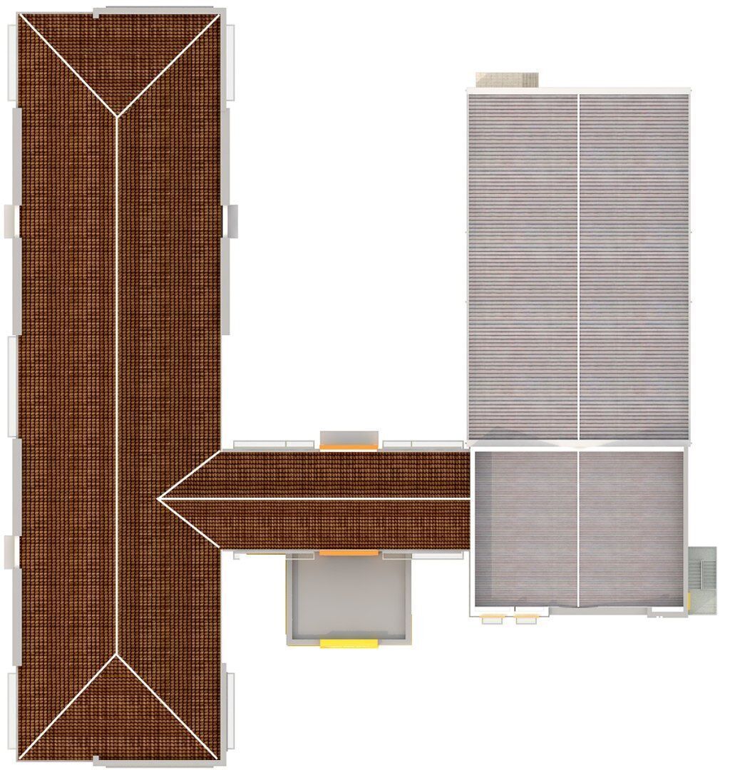 school Low-poly 3D model_14