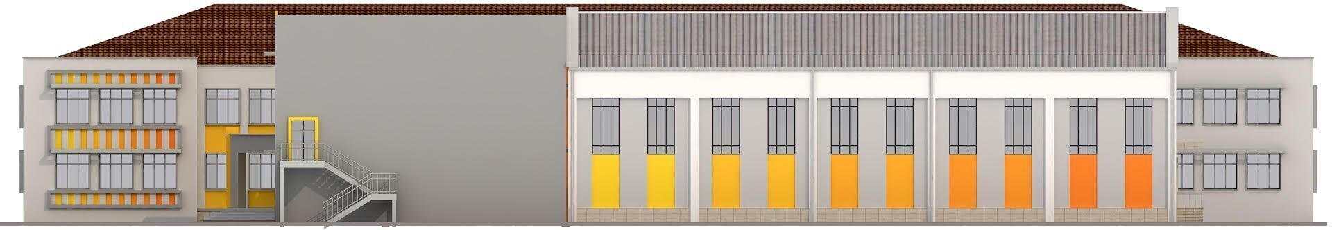 school Low-poly 3D model_10