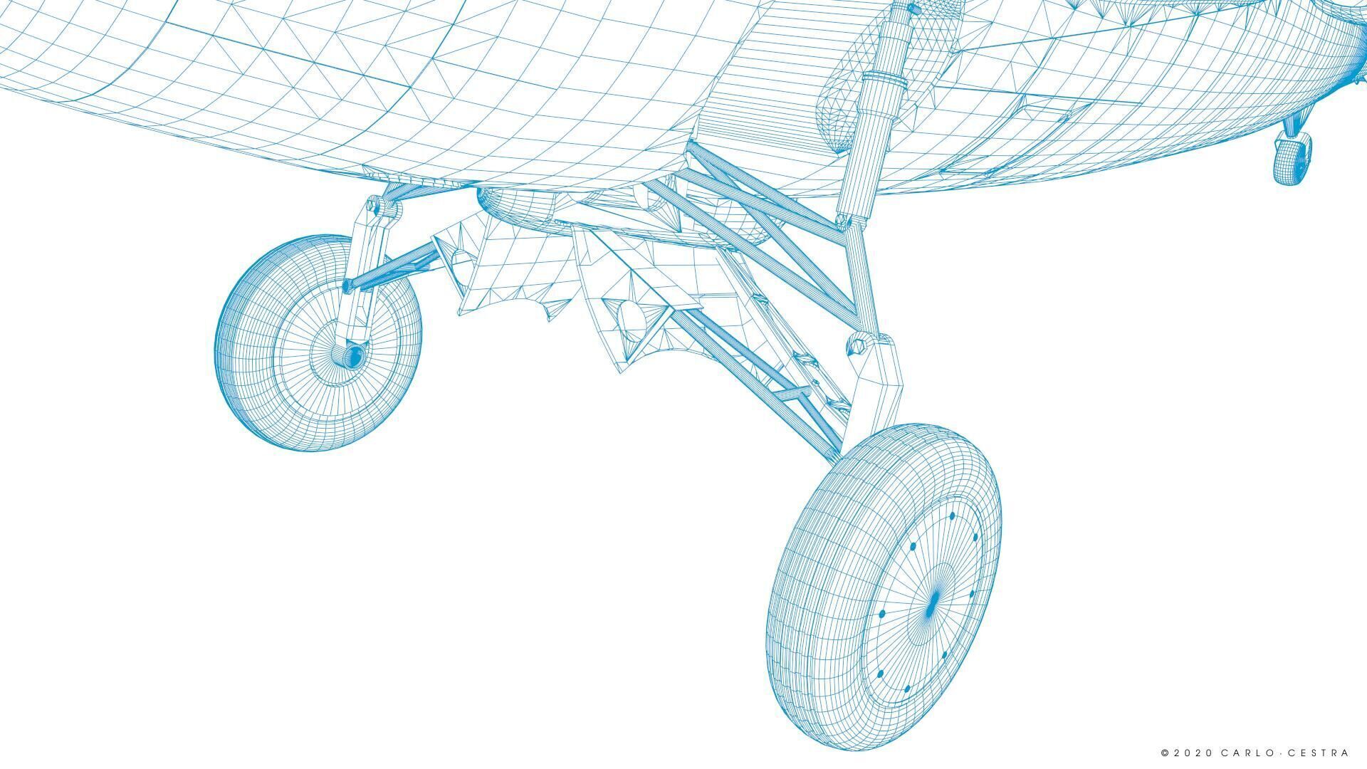 F4F-4 9-GF-7 - Not rigged Low-poly 3D model_59