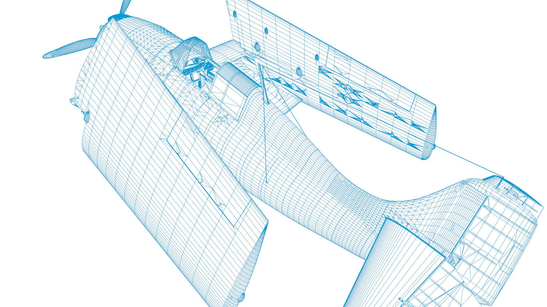 F4F-4 9-GF-7 - Not rigged Low-poly 3D model_80