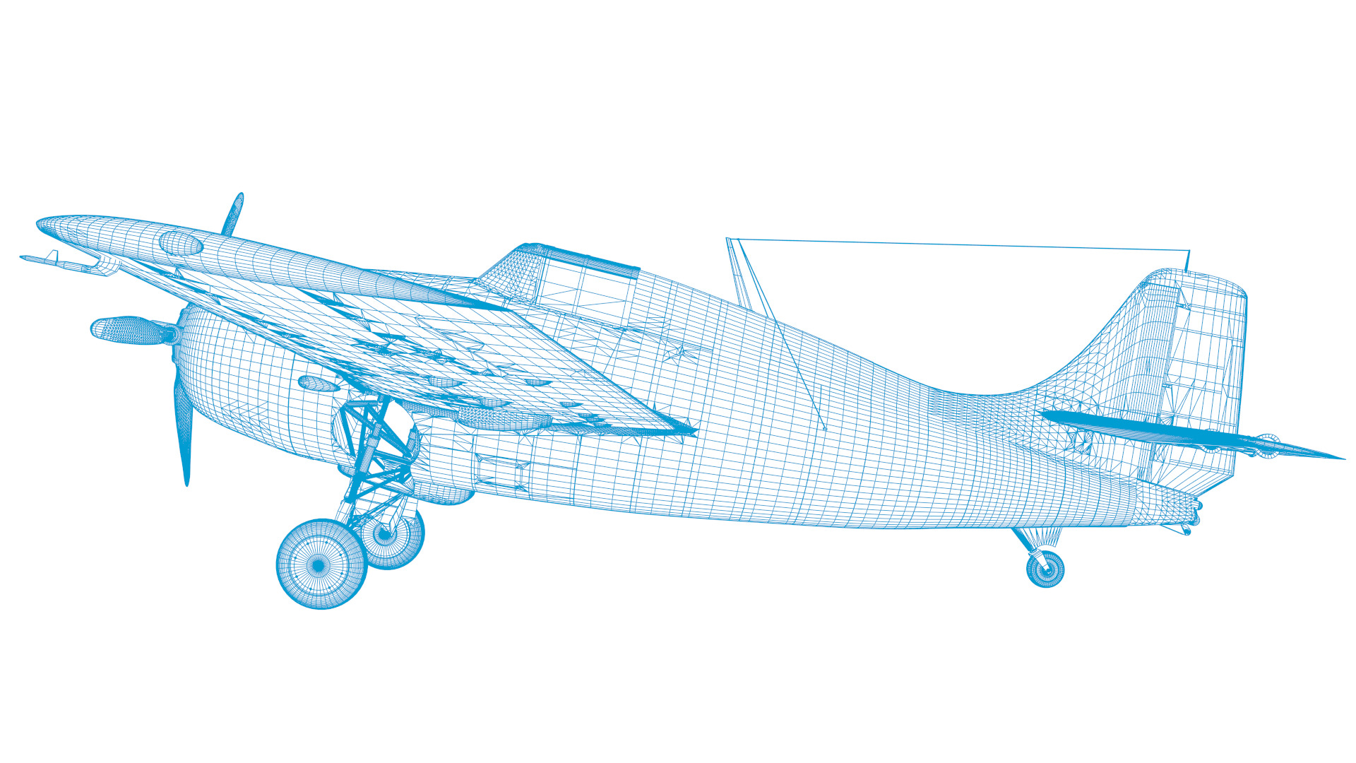 F4F-4 9-GF-7 - Not rigged Low-poly 3D model_74