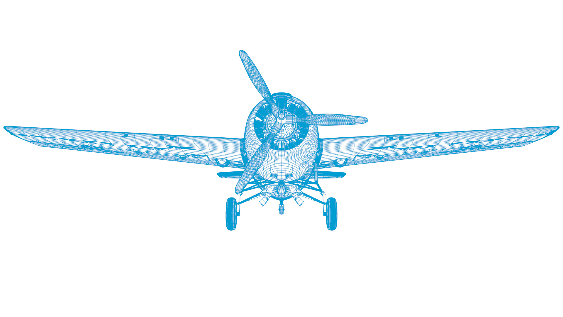 F4F-4 9-GF-7 - Not rigged Low-poly 3D model_68