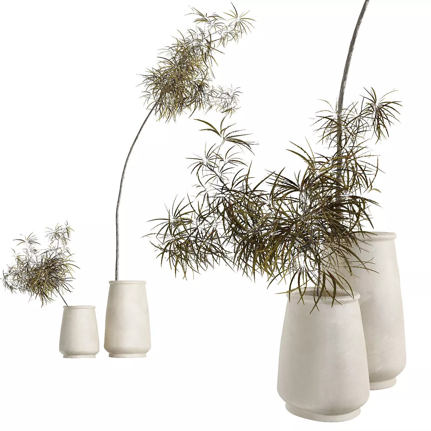 2 POT COCOJAR-M-WHIT Tine K home 3D model