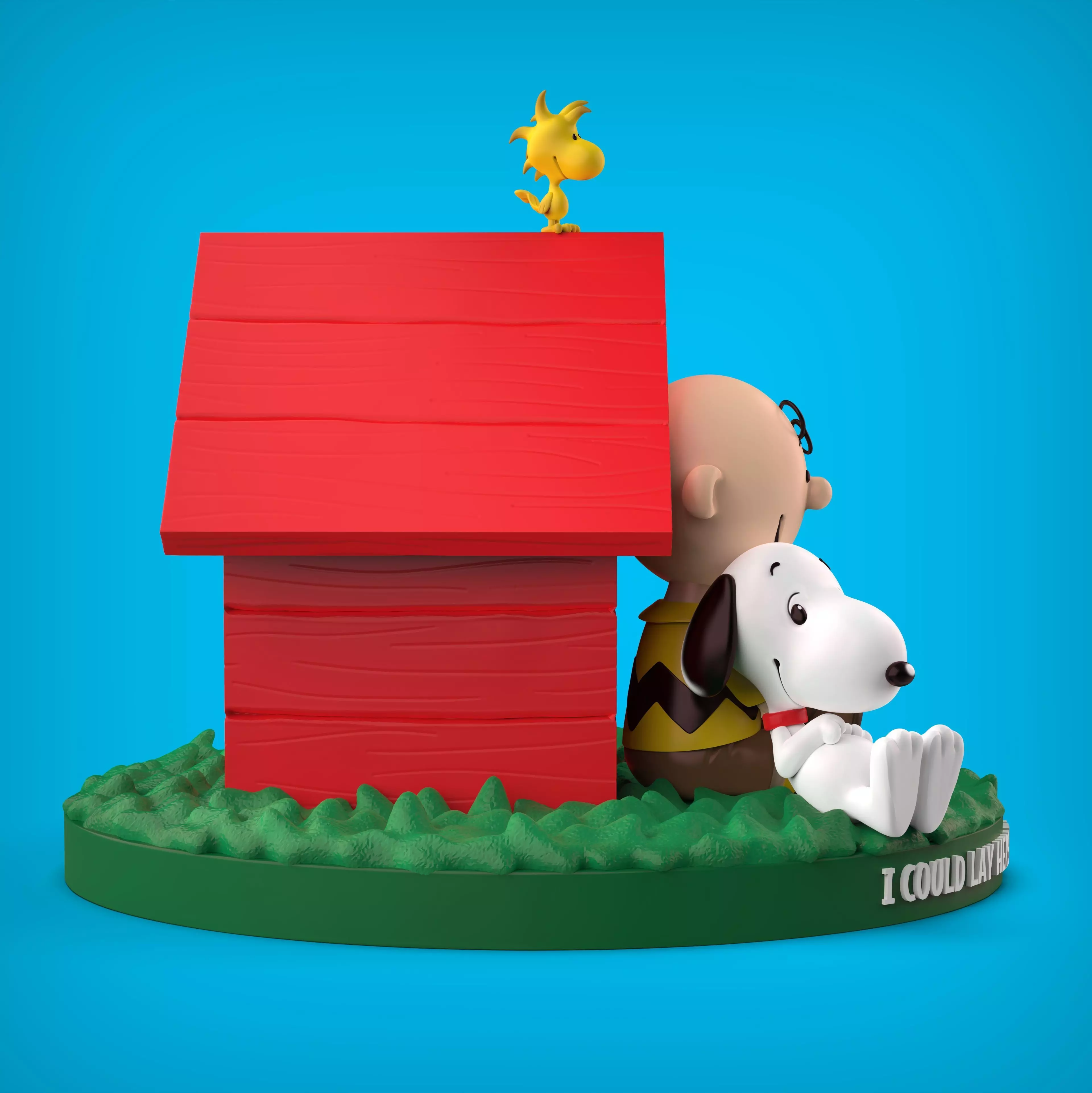 SNOOPY DIORAMA 3D print model_2