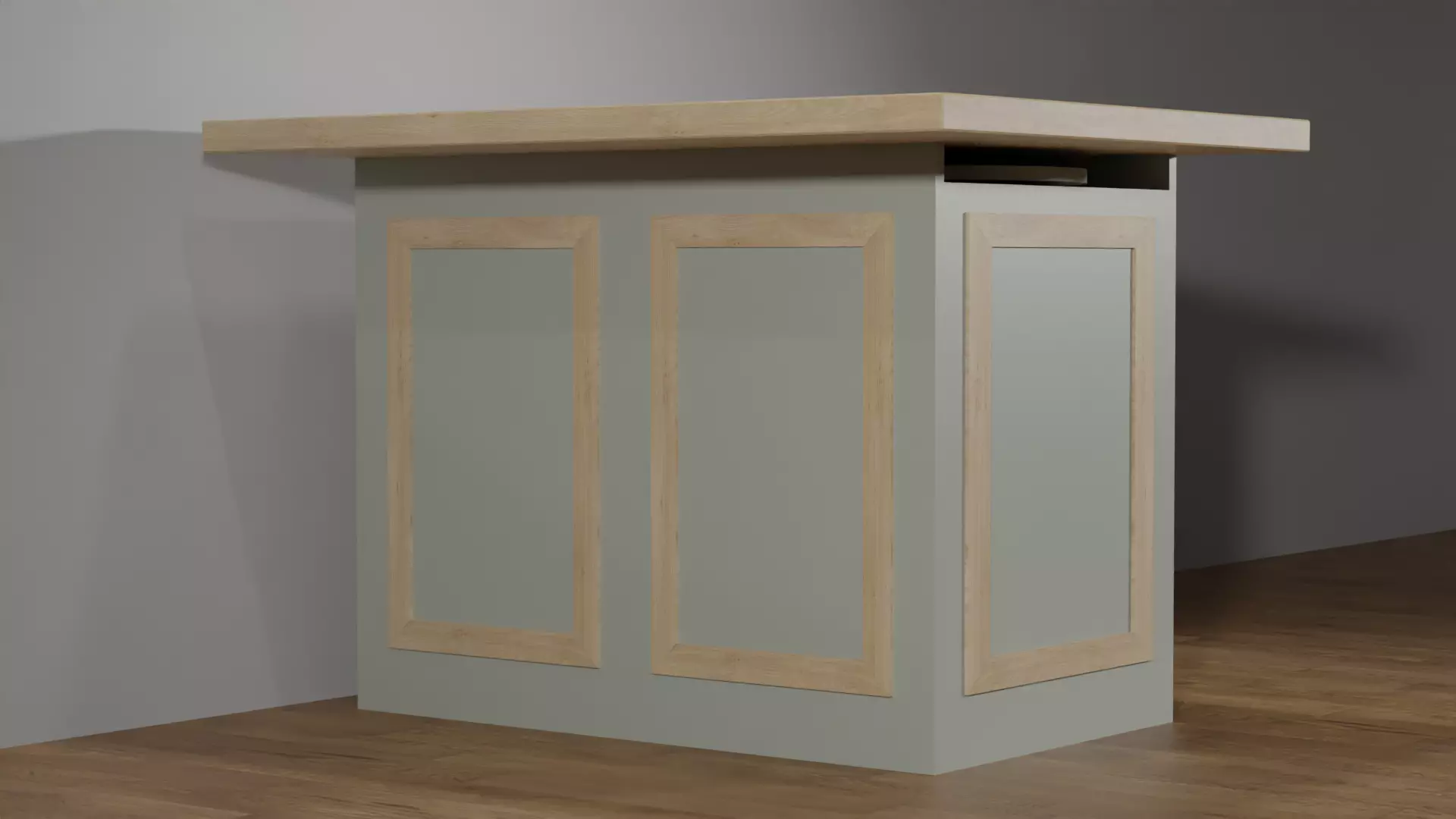 Canyon Kitchen Island by Path Design Free 3D model